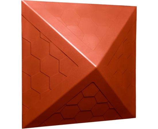 Колпак ППК на заборный столб 1.5x1.5 кирпича Neoкомпозит Гибкая черепица, 390x390x43 мм, терракотовый КЗ-390 ГЧ Т – изображение 5