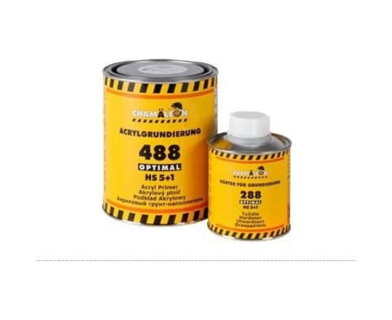 Акриловый грунт-наполнитель CHAMAELEON 5:1, HS, красный, 1 л 14883 – изображение 2