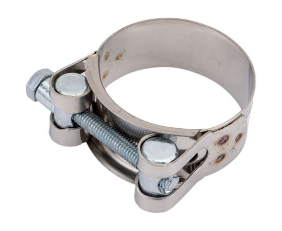 Силовой хомут Nord-Yada Д: 44-47 мм, Ш: 22 мм, Т: 0,6 мм, болт: М6х60, нерж. сталь 902883 – изображение 4