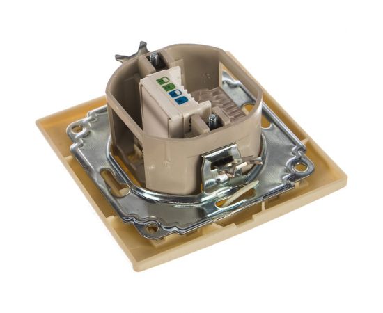 Телефонная 1местная Розетка IEK КВАРТА кремовый ETK10-K33-DM – изображение 3