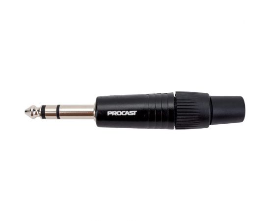 Разъем PROCAST cable TRS-6.3/6/M/S TRS Jack 6,3mm male, STEREO/BALACE, черный НФ-00000429 – изображение 4