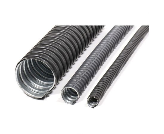 Металлорукав в пвх изоляции ГОФРОМАТИК мрпи нг 75 (10 м/уп.) черный zeta42220 – изображение 2