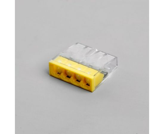 Монтажная 4-проводная клемма STEKKER для 1-жильного проводника, ld2273-244 (5 штук в упаковке) 39948 – изображение 3