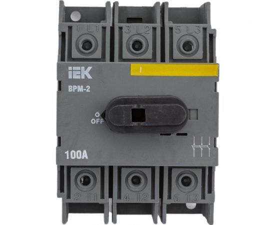Модульный выключатель-разъединитель IEK ВРМ-2 3P 100А MVR20-3-100 – изображение 2