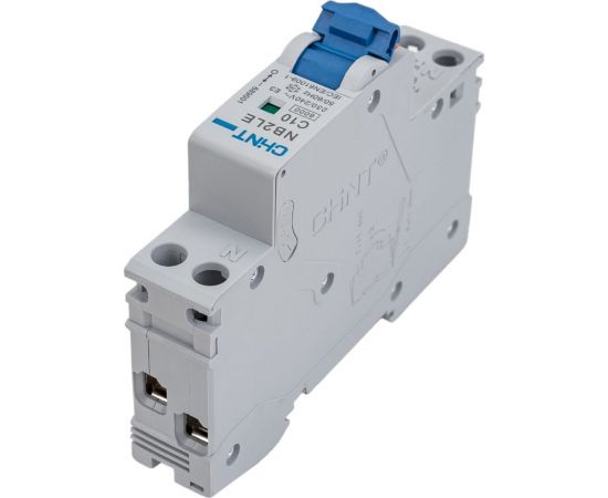 Дифференциальный автоматический выключатель CHINT, NB2LE, 1P+N, 10A, 30mA, 1 модуль, характеристика С, электронный тип, AС, 6kA 689001 – изображение 4