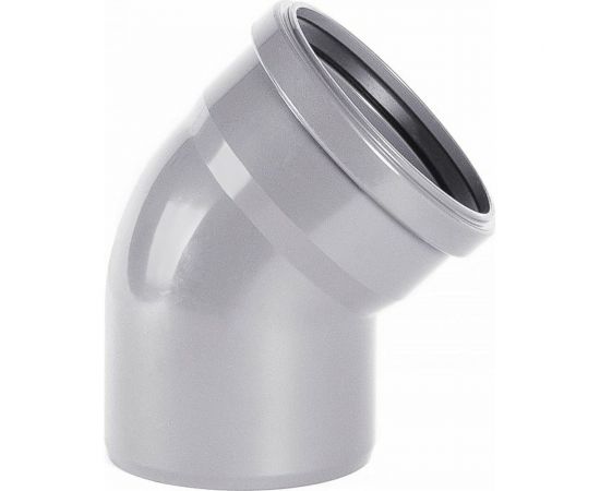 Отвод внутренней канализации ХЕМКОР НПВХ, 50 мм, 87 градусов 2391028 – изображение 2