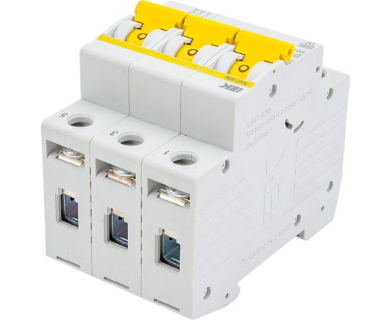 Автоматический выключатель IEK ВА47-60M 3Р 10А 6кА D MVA31-3-010-D – изображение 2