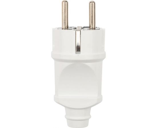 Прямая усиленная вилка REXANT Евро с заземлением 16А белая 11-8948 – изображение 2