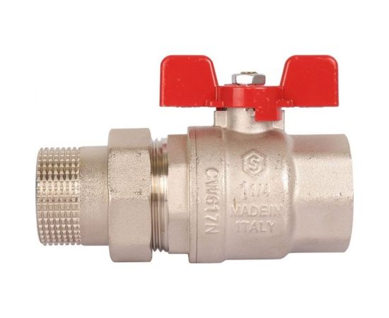 Шаровой полнопроходной кран STOUT с американкой ВР/НР 1 1/4 SVB-1007-000032 – изображение 2