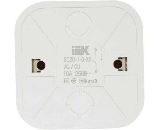 Выключатель IEK ВС20-1-0-ХД 1-клавишный открытой установки 10А GLORY крем. EVH10-K33-10 – изображение 3