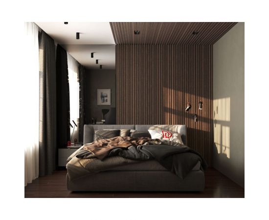 Рейка интерьерная ударопрочная влагостойкая темный Decor-Dizayn орех 20x20x3000 мм 622-73SH – изображение 6