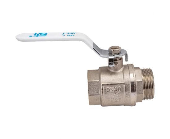 Шаровой кран STI Ду40 Ру25 муфтовый (муфта-штуцер) рычаг D160-02820 – изображение 2