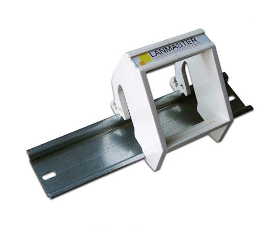 Рамка на DIN-рейку для установки вставок и электром??дулей Lanmaster 45x45, белая LAN-DRF-45x45-WH – изображение 2