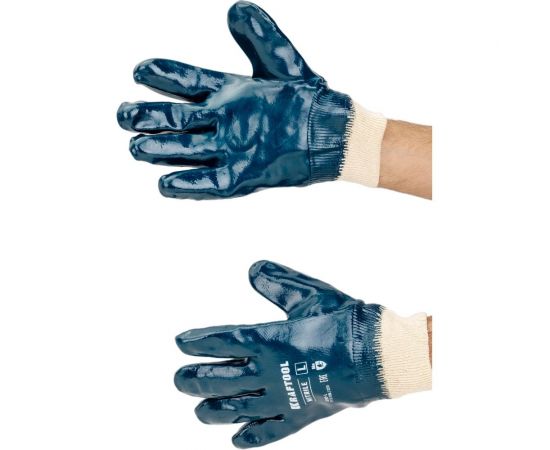 Особопрочные перчатки с манжетой KRAFTOOL Hykraft 11289-L – изображение 2