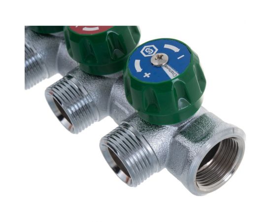 Регулирующий коллектор STOUT 3/4, 4 отвода 3/4ЕК SMB-6850-343404 RG008UJF3UJP5C – изображение 4