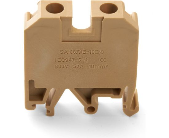 Наборный изолированный (винтовой) зажим STEKKER ЗНИ - 10,0 (JXB10), бежевый 39936 – изображение 5