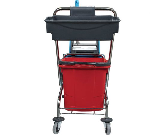Уборочная тележка BRABIX 2 съемных ведра по 25 л, механический отжим, корзина 607903 – изображение 5