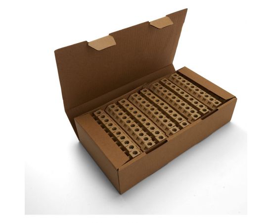 Наборный изолированный (винтовой) зажим STEKKER ЗНИ - 10,0 (JXB10), бежевый 39936 – изображение 2