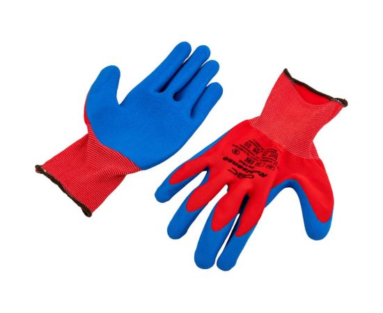 Полиэфирные перчатки с рельефным латексным покрытием СВС RUBYSENS 1 пара, р.9 pe15nl_9 – изображение 6