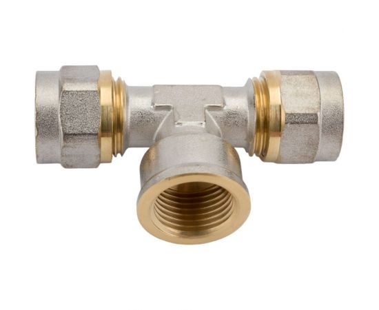 Латунный тройник AV Engineering 1/2x16 2.0 с внутренней резьбой AVE309007 