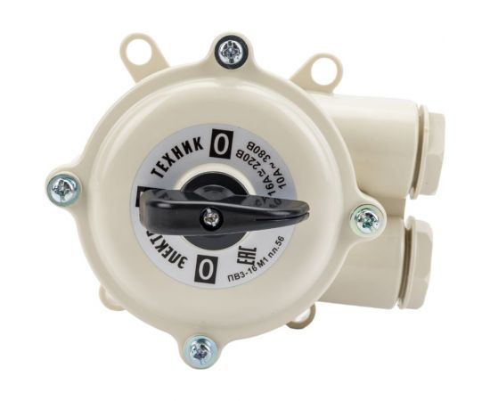 Пакетный выключатель Электротехник ПВ 3-16 М1 пл. 56 (16А, пластмассовый корпус, IP56), ET001670 