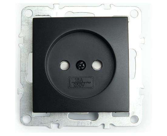 1-местная розетка STEKKER без заземления, (механизм), 250В, 10А, серия Эрна, PST10-9109-0 49153 