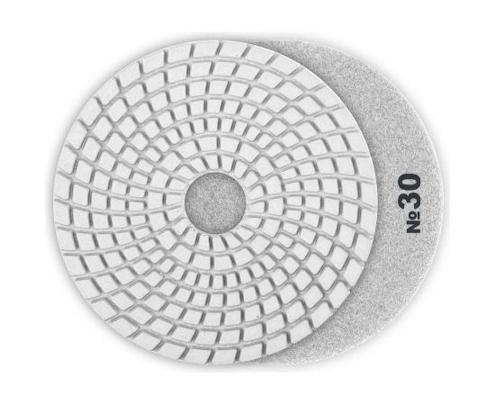 Алмазный гибкий шлифовальный круг для мокрого шлифования ЗУБР 125 мм, №30 29867-030 