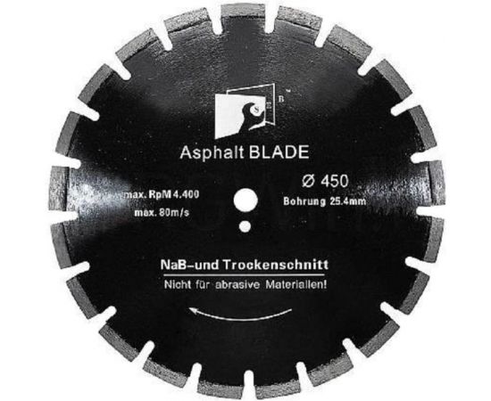 Диск алмазный асфальт 450х10х25.4 мм S.E.B. S78973 