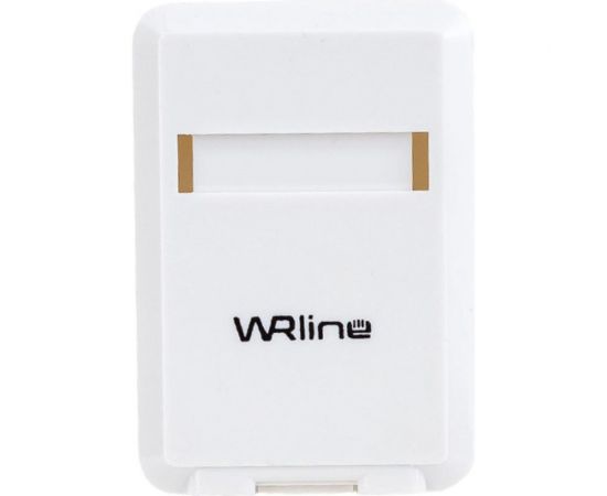 Корпус настенной розетки WRline WR-MB-1 для установки 1-ой вставки типа Keystone Jack, цвет белый 505219 