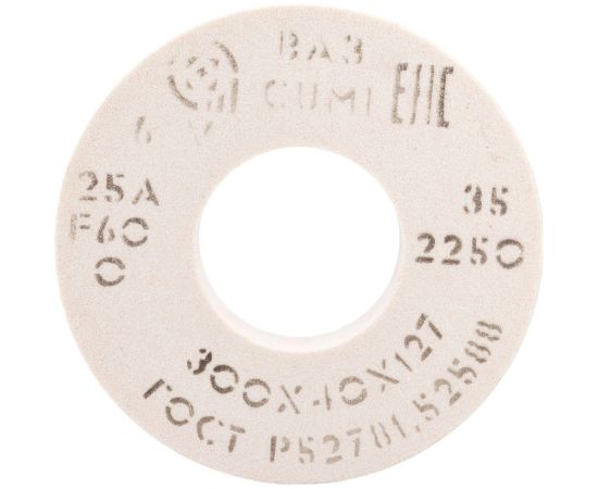 Круг шлифовальный 1 (300x40x127 мм, 25А, F60 O 6 V 2250) ОАО Волжский абразивный завод Н0017550 