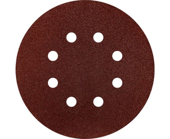 Круг абразивный перфорированный под липучку 100 шт, 125 мм, Р36 vertextools 12801-036 