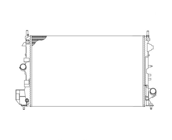 Радиатор охлаждения для автомобилей Vectra C MT 1.6i/1.8i рестайлинг LUZAR LRc 2114 