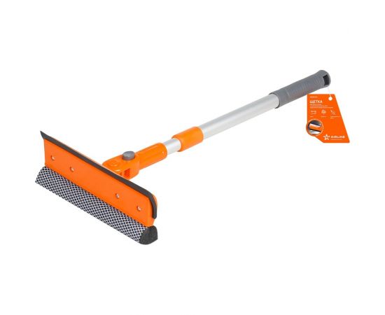 Складная щетка для мытья стекол с телескопической ручкой, поролоном и водосгоном Airline 50-75 см ABGN006 