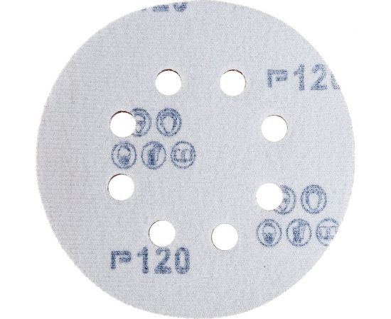 Диск шлифовальный (5 шт; 125 мм; Р120; 8 отверстий; Velcro) Flexione 50000335 – изображение 2