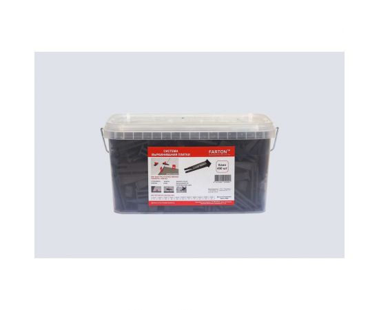 Система выравнивания плитки Клин 450 шт Farton 100012 – изображение 4