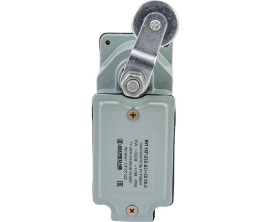 Путевой выключатель Электротехник ВП 16Г-23Б-231-55 У2.3, рычаг с роликом, без сальника, ход вправо, cамовозврат, 1з и 1р, IP55 ET001525 – изображение 8