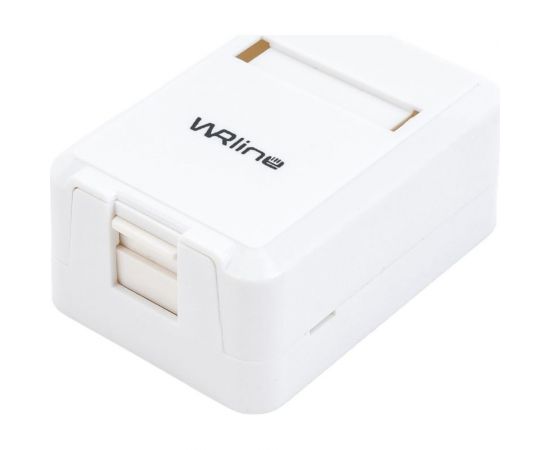 Корпус настенной розетки WRline WR-MB-1 для установки 1-ой вставки типа Keystone Jack, цвет белый 505219 – изображение 5