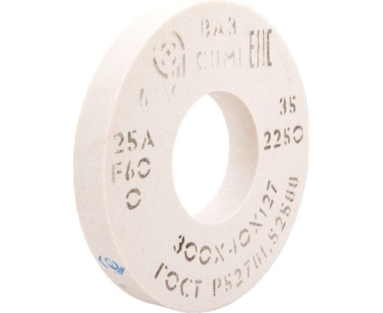 Круг шлифовальный 1 (300x40x127 мм, 25А, F60 O 6 V 2250) ОАО Волжский абразивный завод Н0017550 – изображение 4