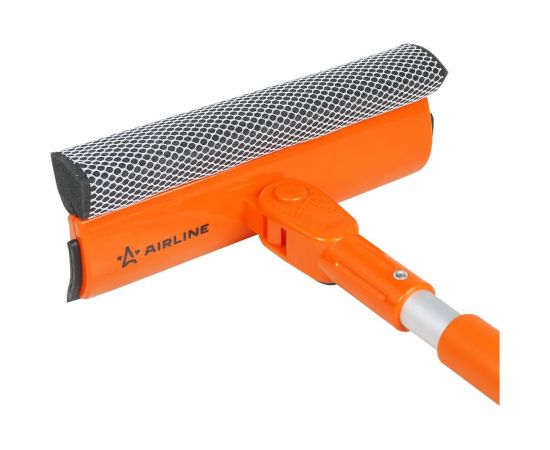 Складная щетка для мытья стекол с телескопической ручкой, поролоном и водосгоном Airline 50-75 см ABGN006 – изображение 5