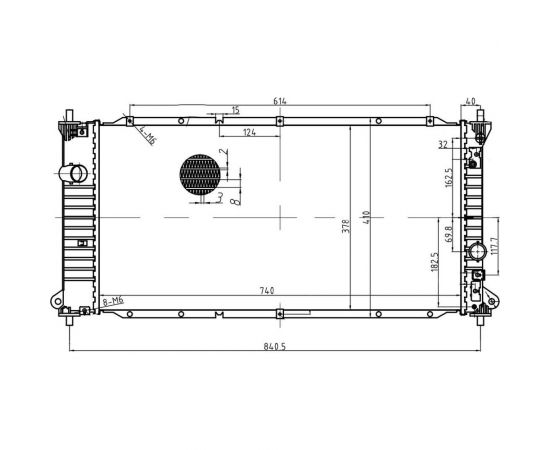 Радиатор охлаждения для автомобилей New Actyon/Korando MT LUZAR LRc 1755 – изображение 2