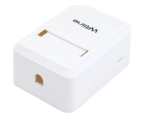 Корпус настенной розетки WRline WR-MB-1 для установки 1-ой вставки типа Keystone Jack, цвет белый 505219 – изображение 4