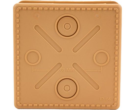 Распаячная коробка IEK км 100x100x50мм о/к ip54 8 вв. сосна UKO31-100-100-050-K34-54 – изображение 6