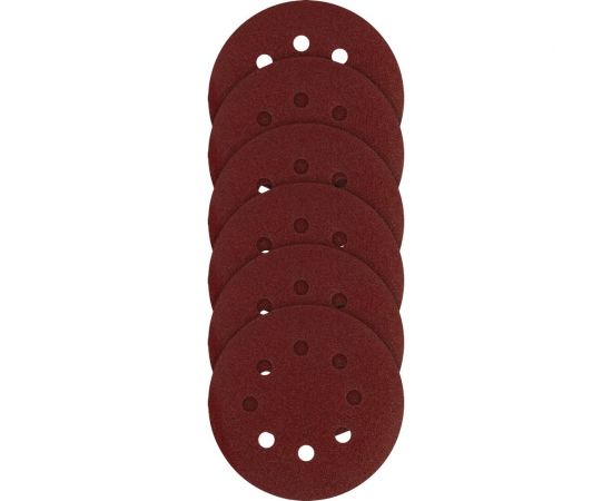 Круг абразивный перфорированный под липучку 100 шт, 125 мм, Р36 vertextools 12801-036 – изображение 2