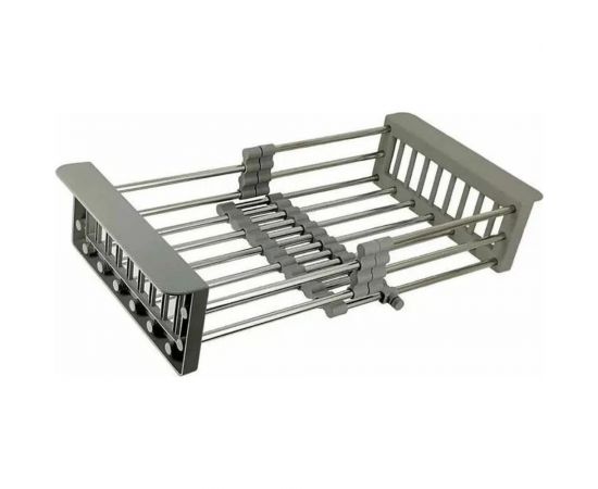 Комплект мойка для кухни WISENT из нержавеющей стали с раздвижным коландером, дозатором и смесителем, 50x44 см WS35044/W302644/W405A/W4998-4/WGER010 – изображение 8