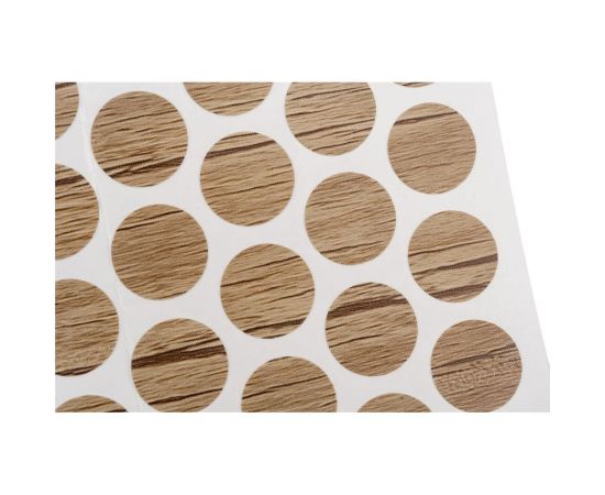 Заглушка Tech-Krep самоклейка 14 мм дуб санома 50 шт. пакет 148097 – изображение 2