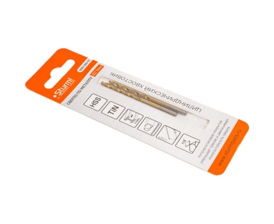 Сверло по металлу (2 шт; 2.5х30х57 мм) Sturm 1055-025-57 – изображение 2