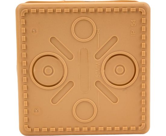 Распаячная коробка IEK км 80x80x50мм о/к ip54 7 вв. сосна UKO31-080-080-050-K34-54 – изображение 2