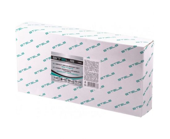 Набор ударных глубоких шестигранных торцевых головок 1/2"", 10-24 мм, в кейсе, 12 шт. STELS 13998 – изображение 3