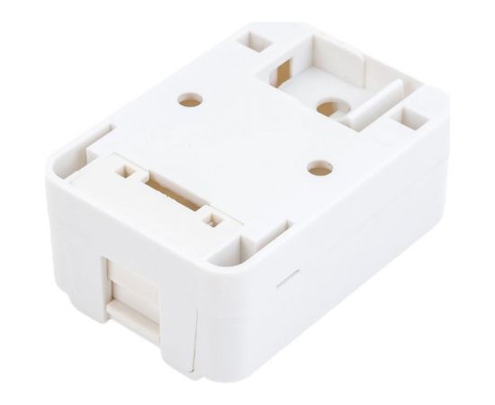 Корпус настенной розетки WRline WR-MB-1 для установки 1-ой вставки типа Keystone Jack, цвет белый 505219 – изображение 2