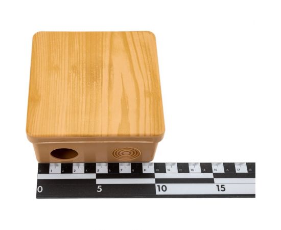 Распаячная коробка IEK км 100x100x50мм о/к ip54 8 вв. сосна UKO31-100-100-050-K34-54 – изображение 5